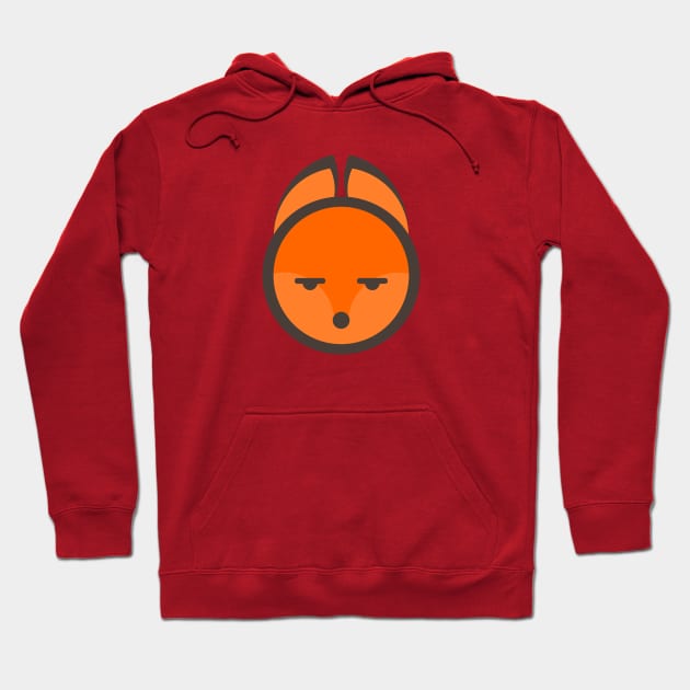 Sad Fox Hoodie by CrimsonsDesign